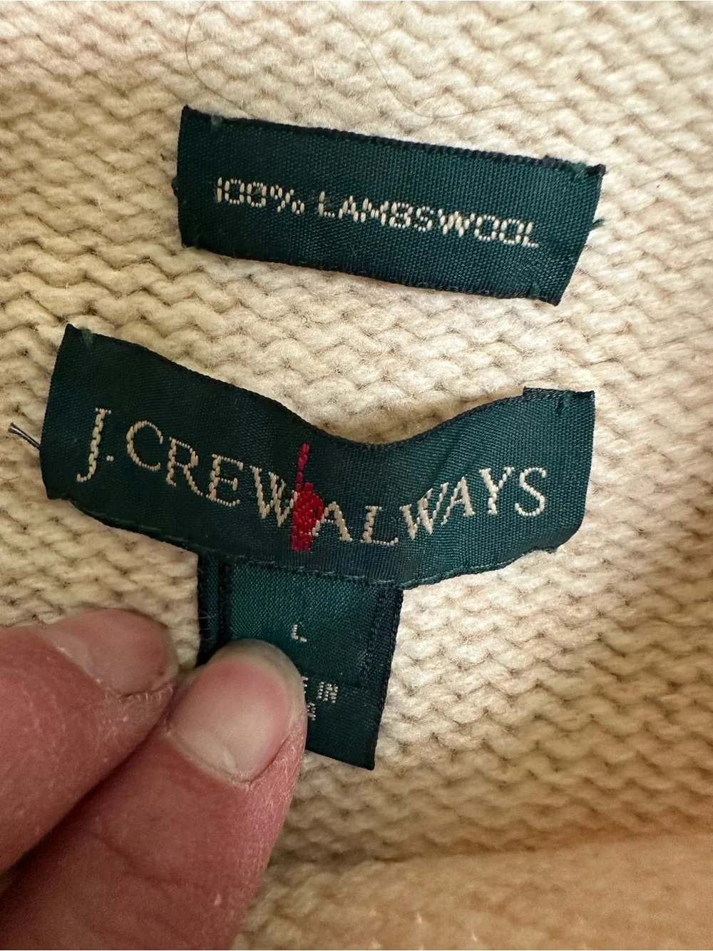 J. Crew Always Lambswool Rollneck Relaxed Sweater